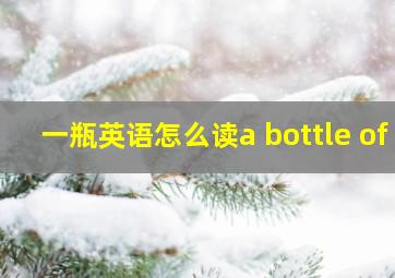 一瓶英语怎么读a bottle of